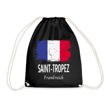 Saint-Tropez - Turnbeutel - Schwarz - Vorne