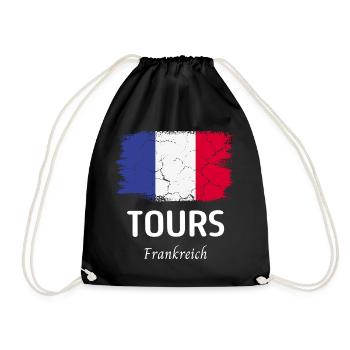 Tours - Drawstring Bag - black - Front