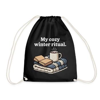 Mon cadeau de couvertures de café pour mon rituel hivernal douillet - Sac de sport léger - noir - Devant