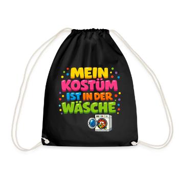 My costume is in the laundry Carnival Carnival - Drawstring Bag - black - Front