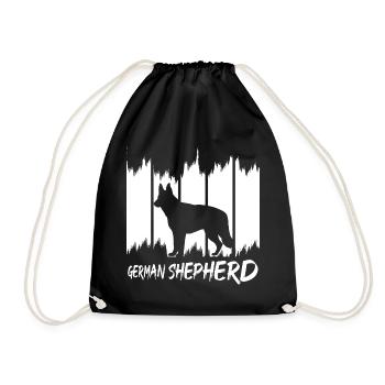 German Shepherd - Drawstring Bag - black - Front