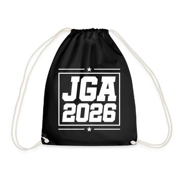Jga 2026 Bachelor Party - Drawstring Bag - black - Front
