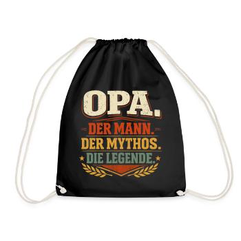 Cadeau de la légende du mythe de grand-père Man - Sac de sport léger - noir - Devant