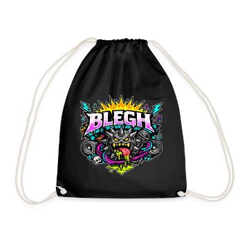 Blegh Comic Edition - Drawstring Bag - black - Front