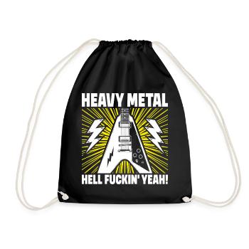 Heavy Metal, verdammt ja! - Turnbeutel - Schwarz - Vorne