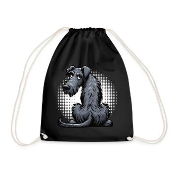 Irish Wolfhound Wolfhound Wolfhound Owner Wolfhound Fan - Drawstring Bag - black - Front
