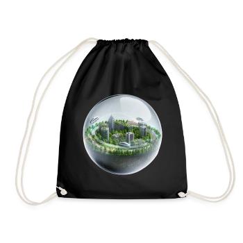 Glass Sphere - Turnbeutel - Schwarz - Vorne