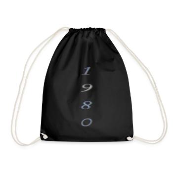 1980 - Drawstring Bag - black - Front