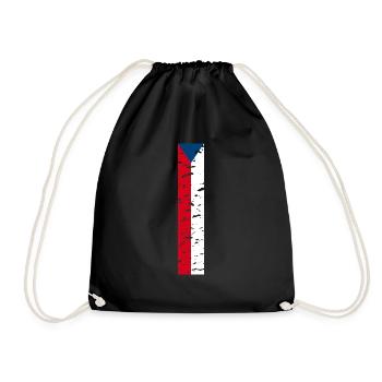 Ich liebe Tschechien, Eleganz Stil Design T-Shirt - Turnbeutel - Schwarz - Vorne