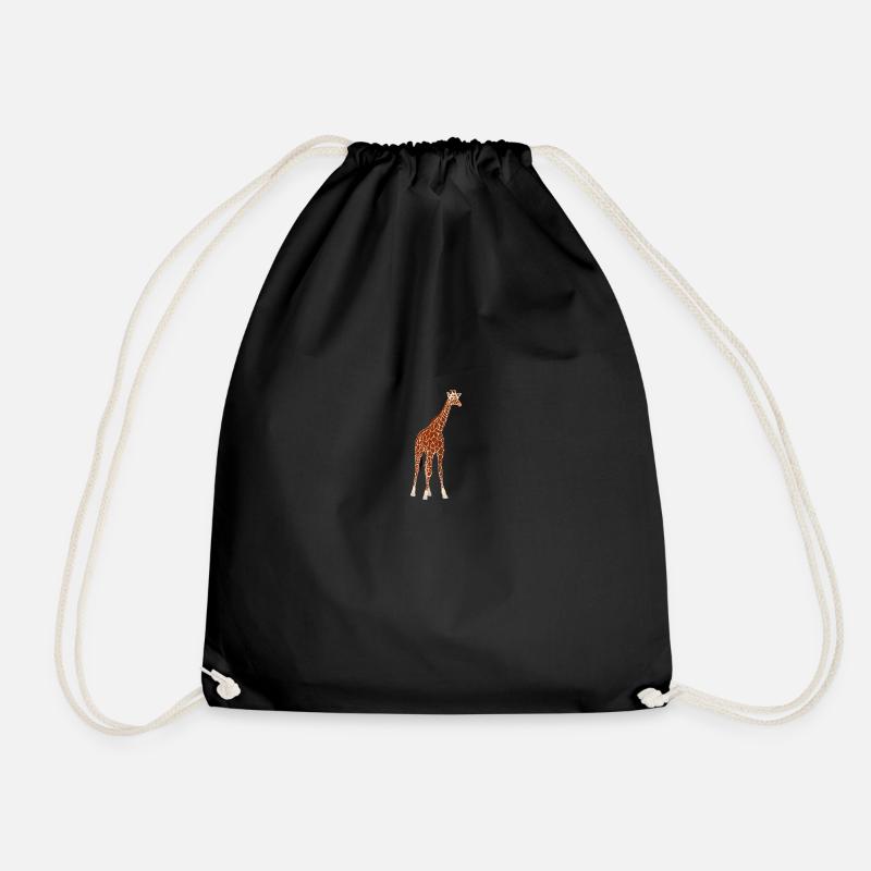 Giraffe - Turnbeutel - Schwarz