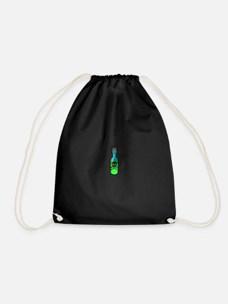 poison - Drawstring Bag - black