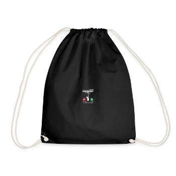 Call saxophone saxophonist - Drawstring Bag - black - Front