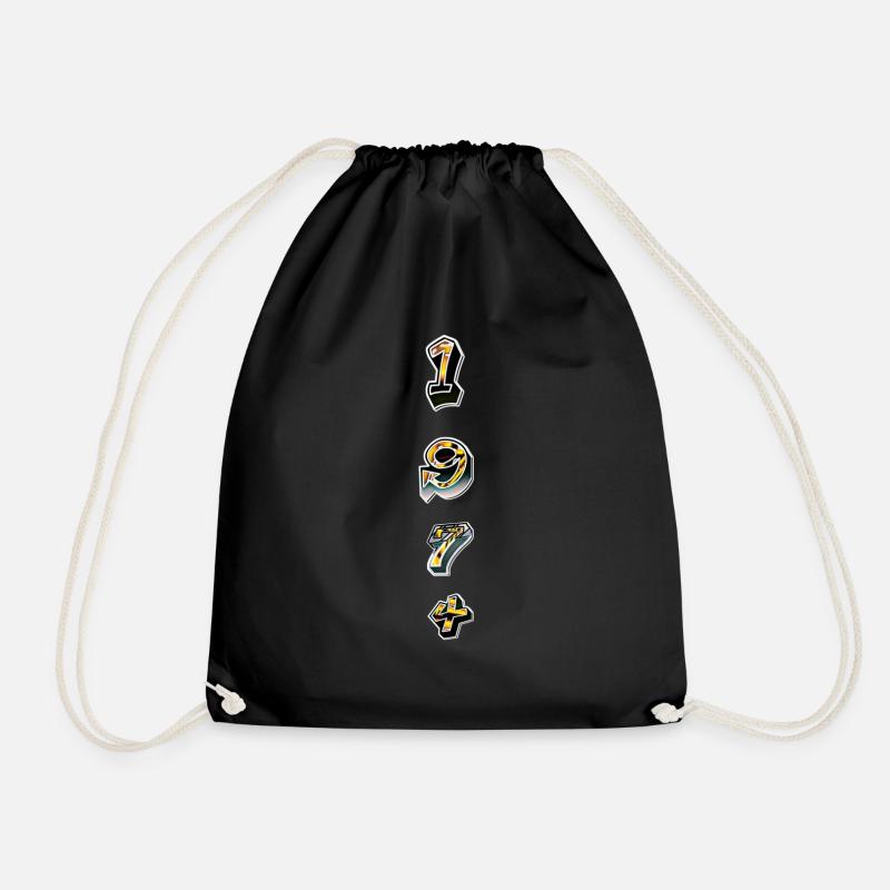 Year 1974 - Drawstring Bag - black