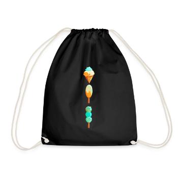 Eis - Drawstring Bag - black - Front