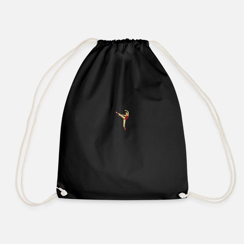 red dancer - Drawstring Bag - black