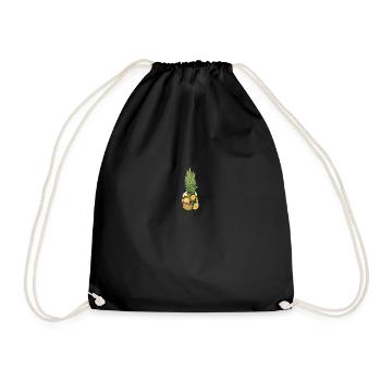 Fleurs d’ananas Hawaiian Floral Tropical Fruit - Sac de sport léger - noir - Devant