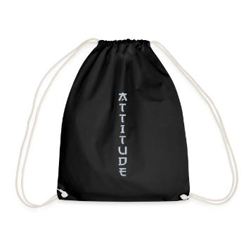 Tattoo element vector tattoo Body art attitude - Drawstring Bag - black - Front
