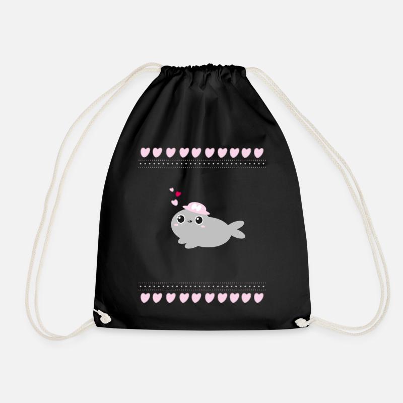 Robbe - Drawstring Bag - black