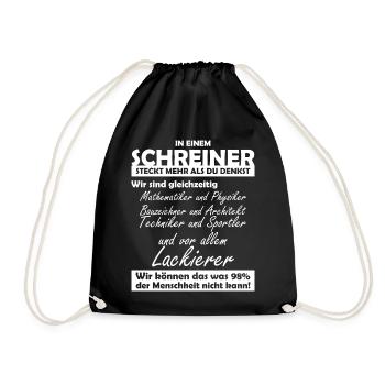 Schreiner - Turnbeutel - Schwarz - Vorne