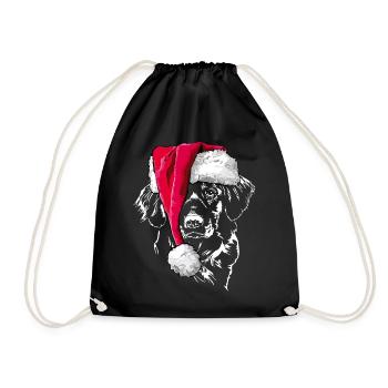 NOVA SCOTIA DUCK TOLLING RETRIEVER Christmas - Drawstring Bag - black - Front