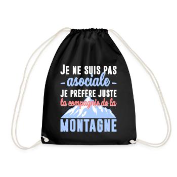 La compagnie de la montagne - Sac de sport léger - noir - Devant