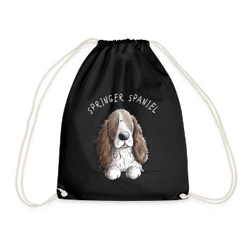 Anglais Springer Spaniel I BD chien cadeau - Sac de sport léger - noir - Devant