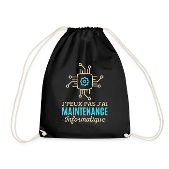 Maintenance informatique - Sac de sport léger - noir - Devant
