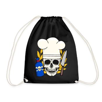 Poison Horror Kitchen Halloween Chef - Drawstring Bag - black - Front