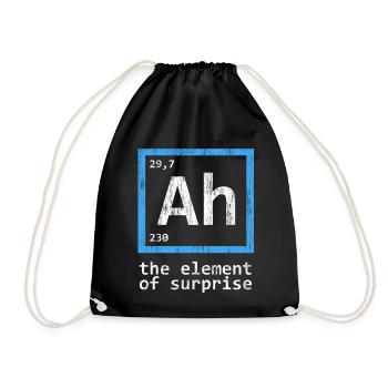 Élément du tableau périodique Surprise - Sac de sport léger - noir - Devant