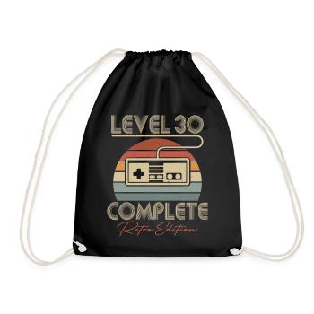 30e anniversaire Niveau 30 Complet Cadeau de 30 ans - Sac de sport léger - noir - Devant