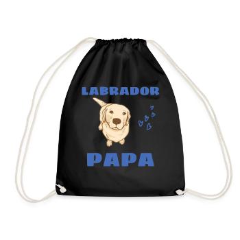 Labrador Papa Chiens Cadeau fête des pères Labrador - Sac de sport léger - noir - Devant