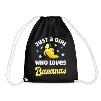 Banana Bananas - Drawstring Bag - black - Front
