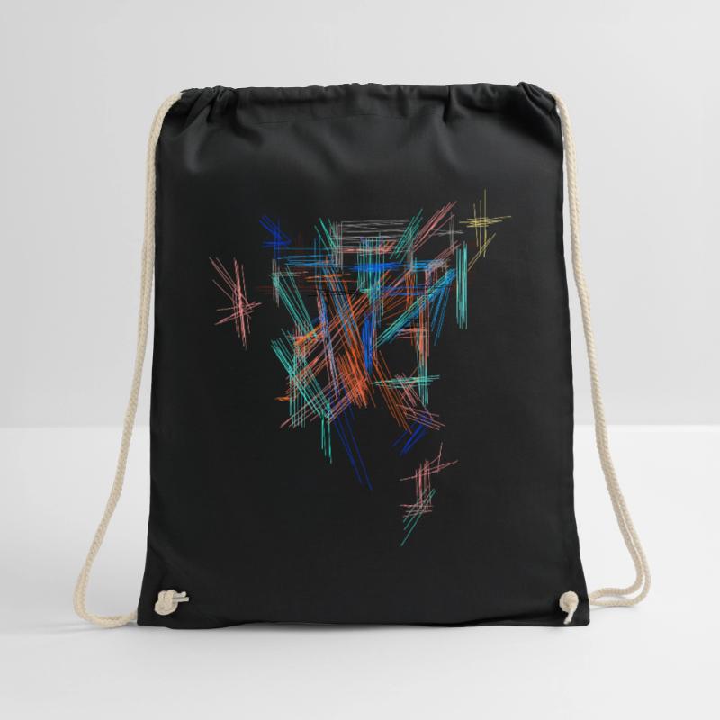 Futurism Pattern Drawstring Bag