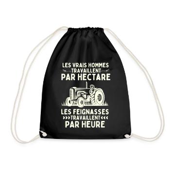 HUMOUR AGRICULTURE - Sac de sport léger - noir - Devant