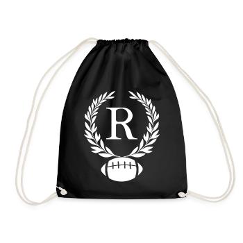 rugby, rugby sport, rugby player - Drawstring Bag - black - Front