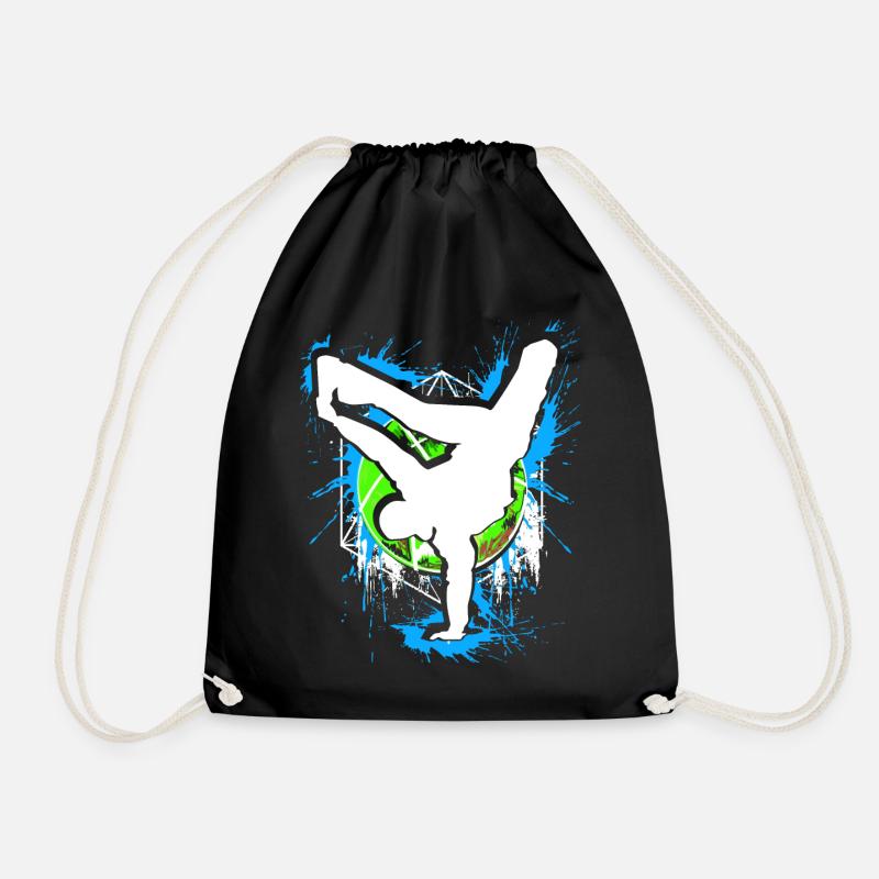Breakdance - Breakdancer - Breakdancing - BBoy - Turnbeutel - Schwarz