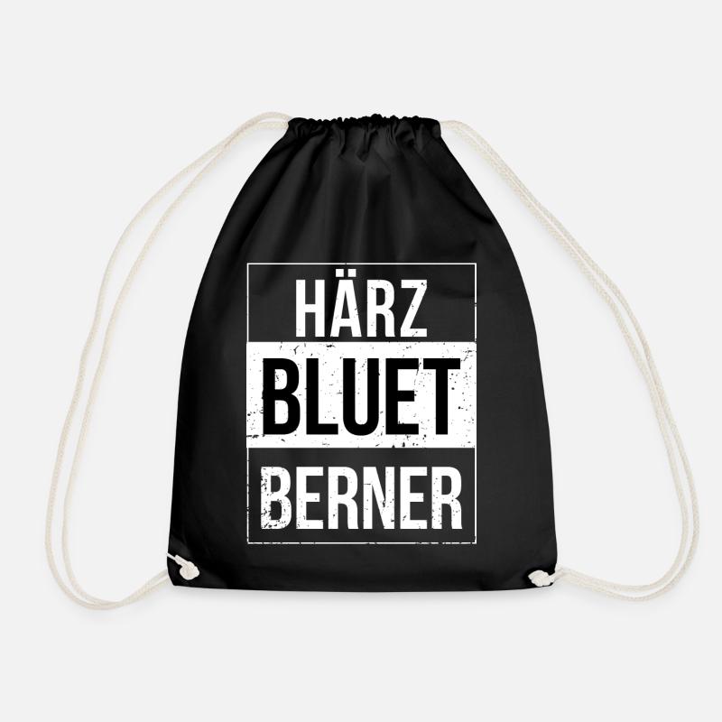 Bern Härzbluetberner Berner - Turnbeutel - Schwarz