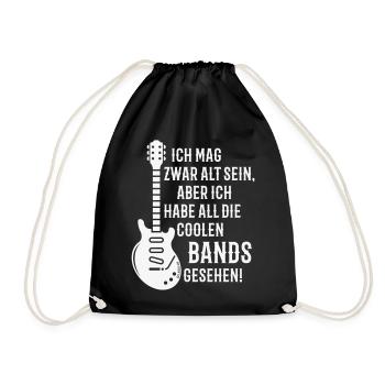 Ich Habe All Die Coolen Bands Gesehen! (Rock / W) - Turnbeutel - Schwarz - Vorne
