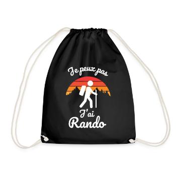 randonnée rando 2 - Sac de sport léger - noir - Devant