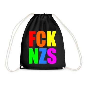 Fck nzs - Turnbeutel - Schwarz - Vorne