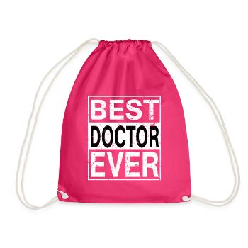 Meilleur médecin jamais médecin cadeau - Sac de sport léger - fuchsia - Devant
