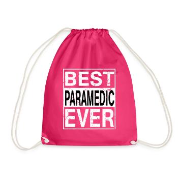 Meilleur ambulancier paramédical de tous les temps Cadeau paramédical - Sac de sport léger - fuchsia - Devant