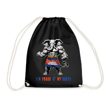 Je suis fier de mes itinéraires au Cambodge - Sac de sport léger - noir - Devant