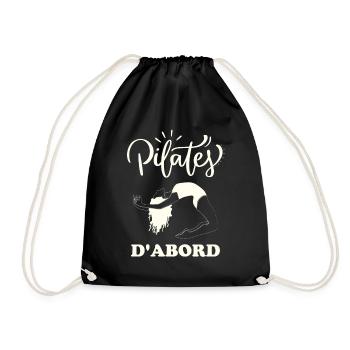 Fitness yoga pilates - Sac de sport léger - noir - Devant