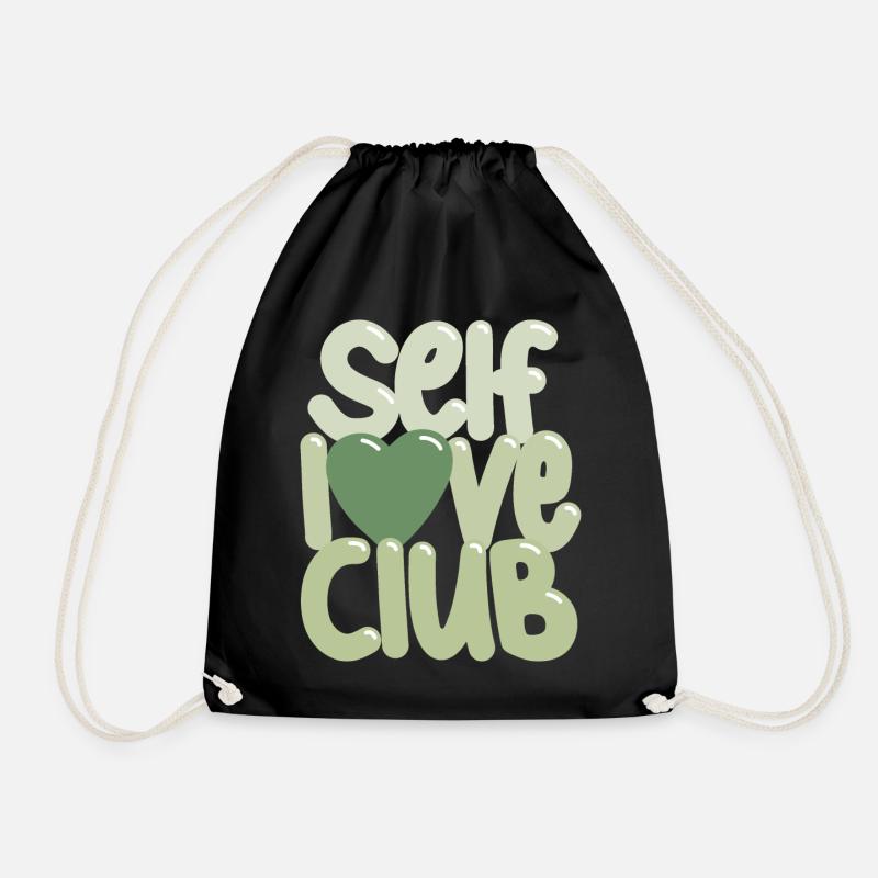 self love club. - Turnbeutel - Schwarz