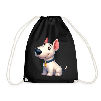 Bull Terrier 5 - Drawstring Bag - black - Front