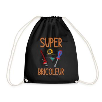 Super Bricoleur Outils Vintage - Sac de sport léger - noir - Devant