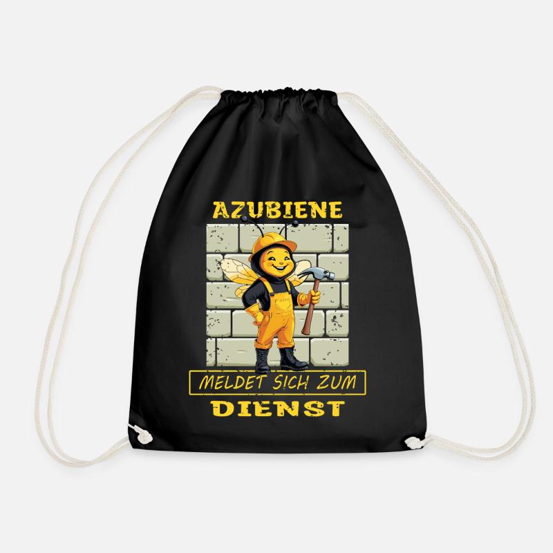 Azubiene Handwerkerin - Turnbeutel - Schwarz