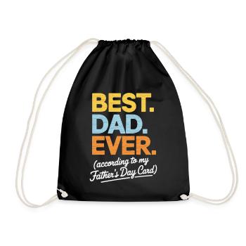Best Dad Ever Funny Father’s Day Gift - Sac de sport léger - noir - Devant