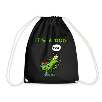 C'est un chien - Sac de sport léger - noir - Devant